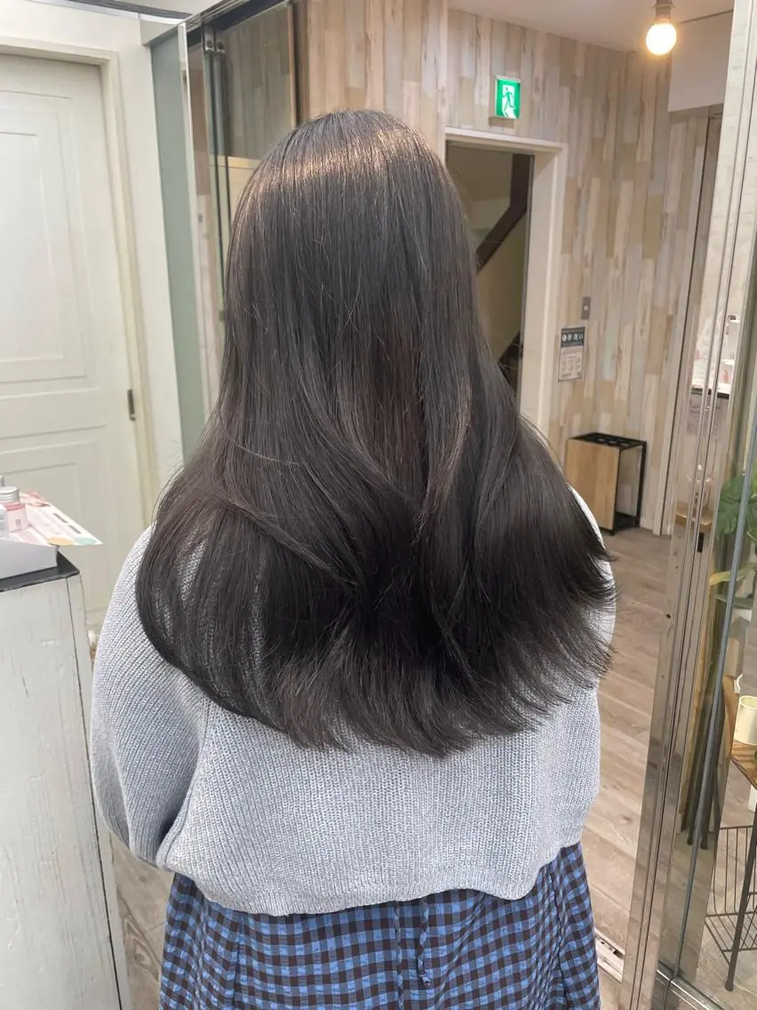 ミディアム カラー ヘアカラー トリートメント HIKARU副店長/ ✨️髪質改善のヘアスタイル