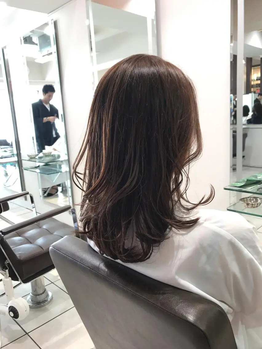 ミディアム トリートメント カット 縮毛矯正 トリートメント 韓国ヘア×髪質改善 ⭐️谷遼平⭐️のヘアスタイル