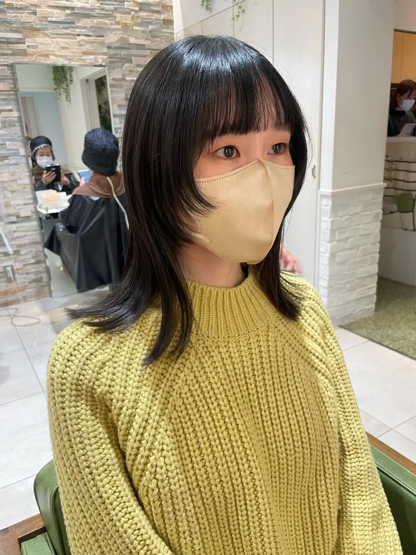 セミロング レイヤーカット ウルフカット カット トリートメント 石渡このみ 🍊レイヤーカットのヘアスタイル