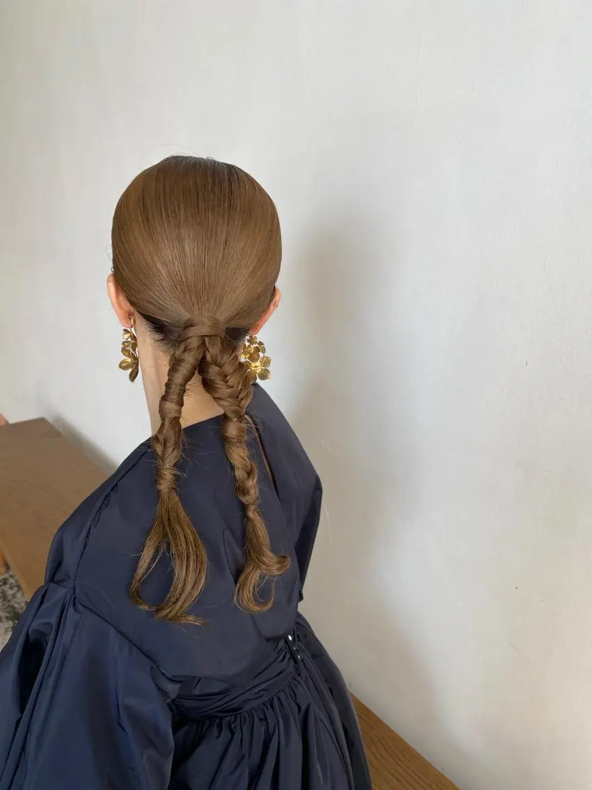 ロング ヘアアレンジ ヘアメイク🌷 着付👘ハルのヘアスタイル