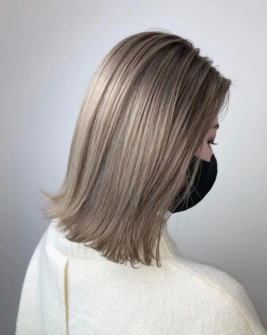 ミディアム カット ヘアカラー トリートメント 髪質改善特化 サロン✨代表HIROのヘアスタイル