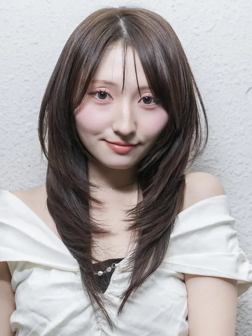 セミロング 髪質改善 似合わせカット トリートメント カット ヘアカラー トリートメント 🌈カラー特化 ハイトーンけいと🌈のヘアスタイル