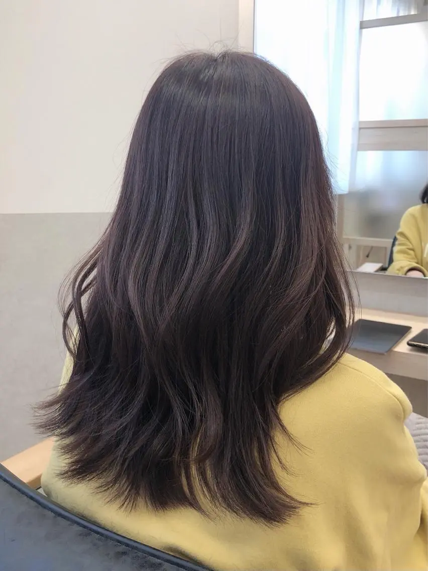 ミディアム カラー カット ヘアカラー トリートメント 西野 美空🍊のヘアスタイル