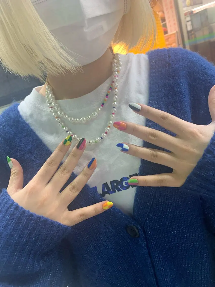 ネイル ハンドネイル なぽ ❤︎長さだし / 韓国nailのネイルデザイン