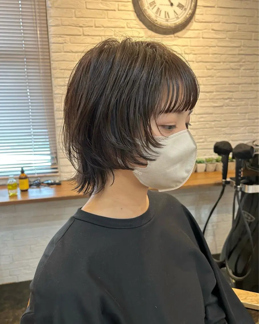 ショート カラー 似合わせカット ウルフカット 西原 大智のヘアスタイル