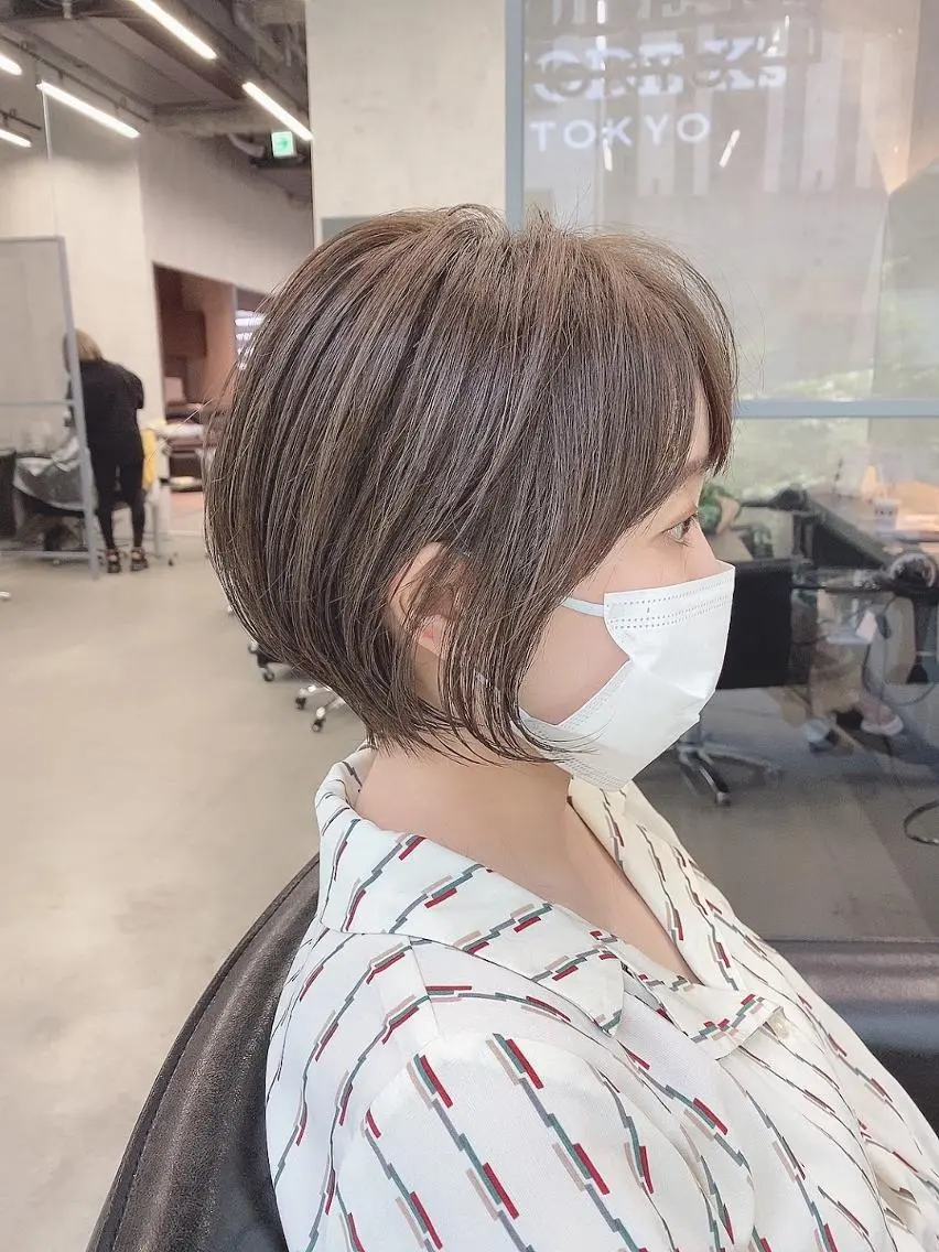 ショート ショートヘア カット パーマ トリートメント 銀座｜ショート 曲がる縮毛矯正 渡部のヘアスタイル