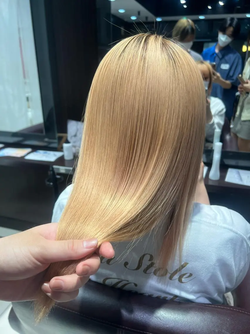 セミロング 酸性ストレート 🇰🇷しゅうのヘアスタイル