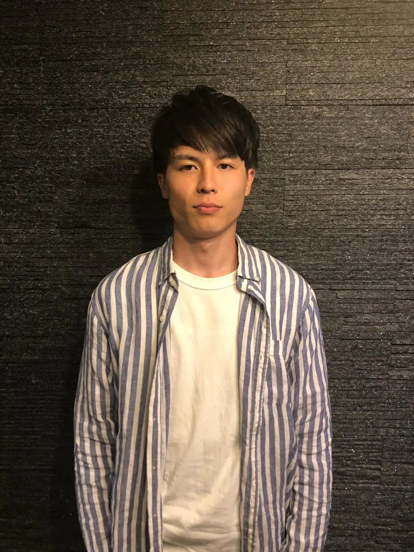 ミディアム メンズ 刈り上げ 木村 りきのヘアスタイル