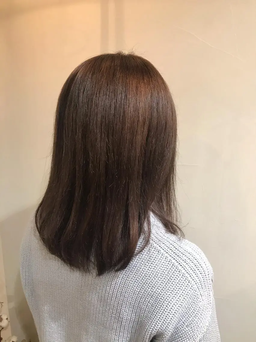 カラー ココアグレージュ グレージュ 木村 有希のヘアスタイル