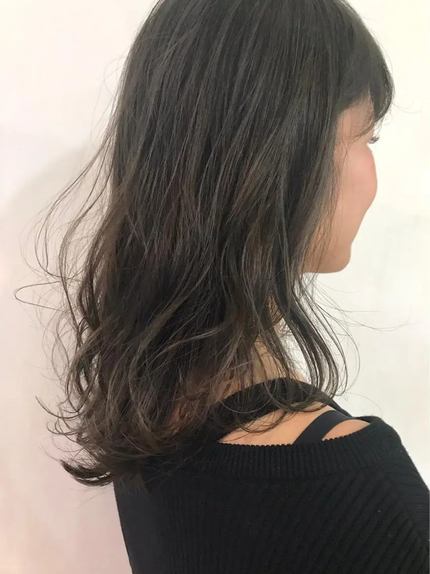 セミロング 3Dハイライト ハイライト 大石 健太のヘアスタイル