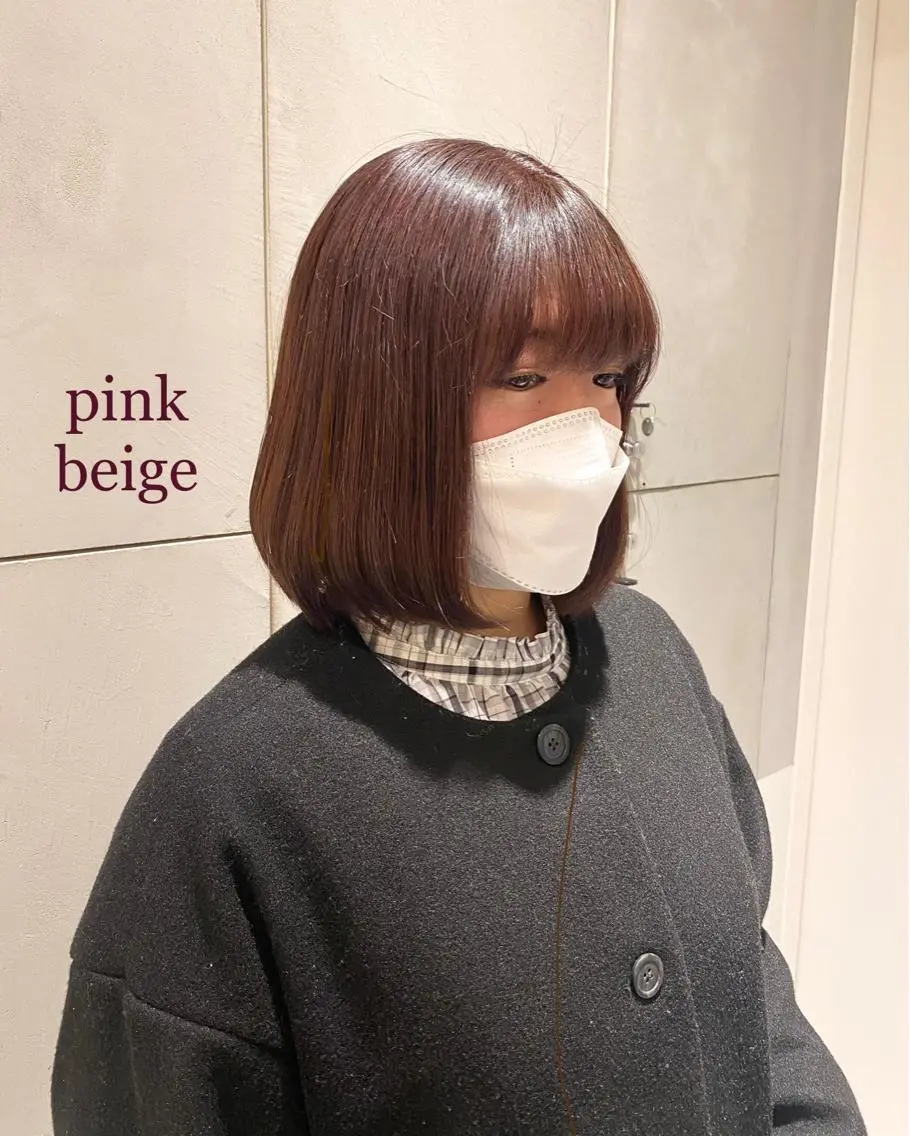 ミディアム ヘアカラー 艶感/ナチュラル 🩵amiのヘアスタイル