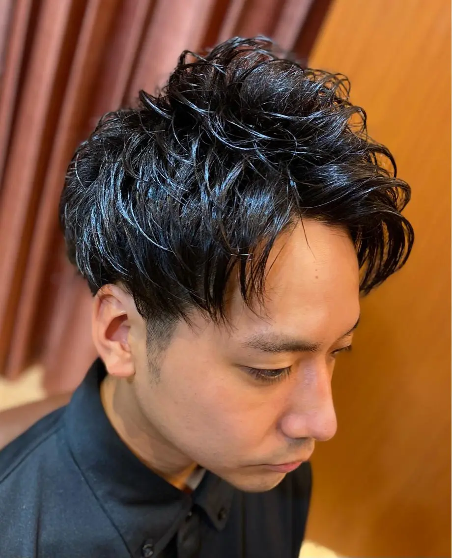 ショート メンズ たけ しまのヘアスタイル
