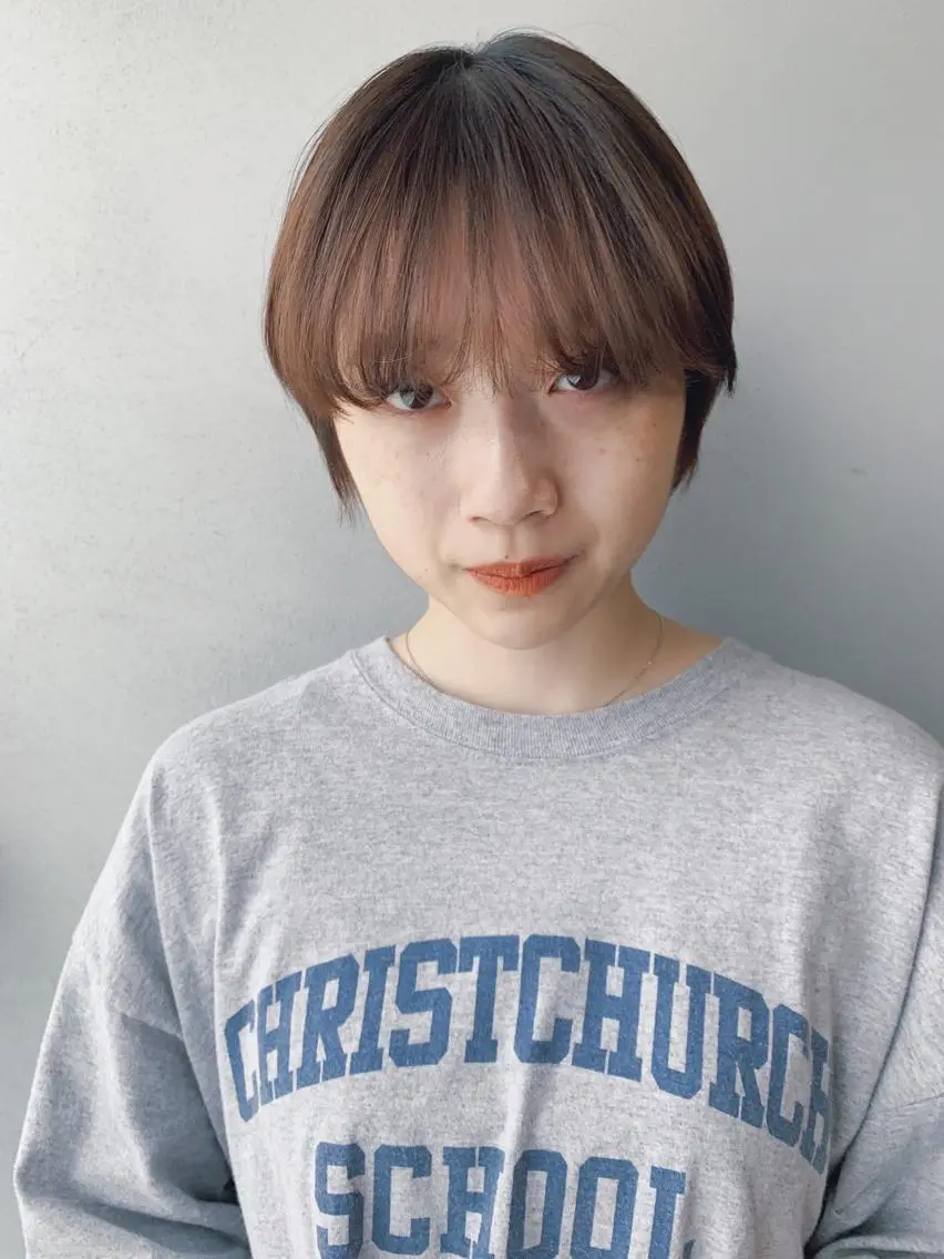 カラー ボブパーマコテ巻き風 パーマNo1深江秀平のヘアスタイル