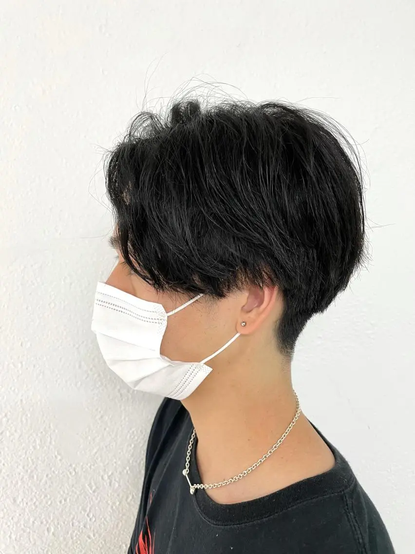 ショート パーマ メンズ ハンサムショート ショートヘア カット 【東北メンズヘア1 位受賞🥇】本間祐太のヘアスタイル