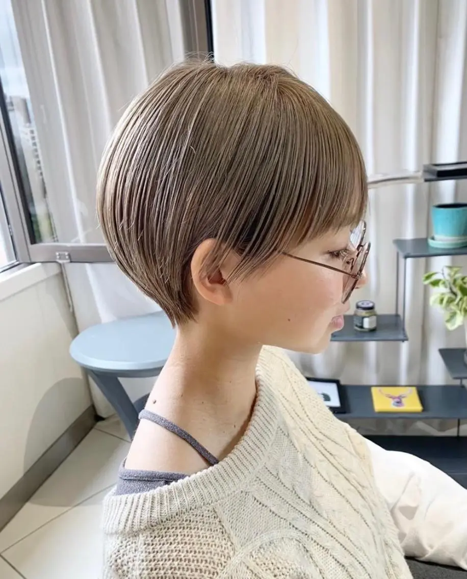 ショート カラー パーマウルフショート 濱田匠のヘアスタイル