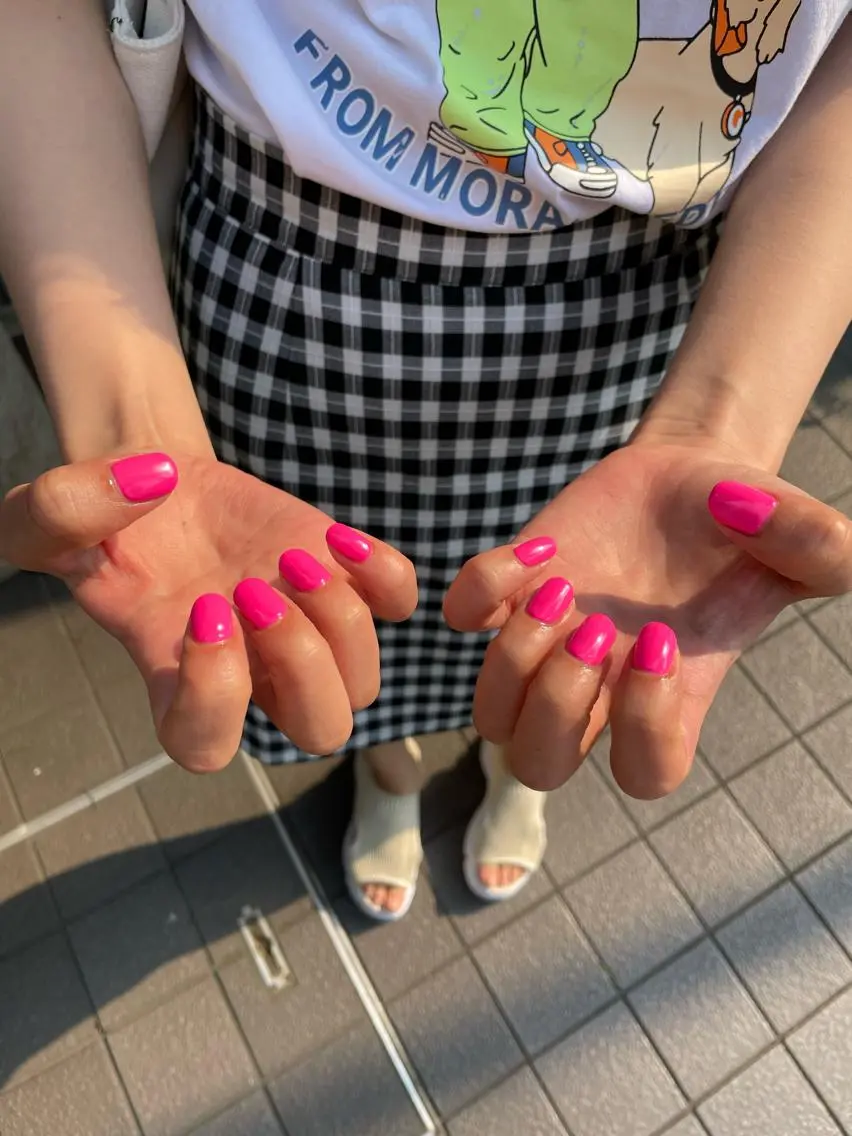 ネイル ピンク 。 。のヘアスタイル