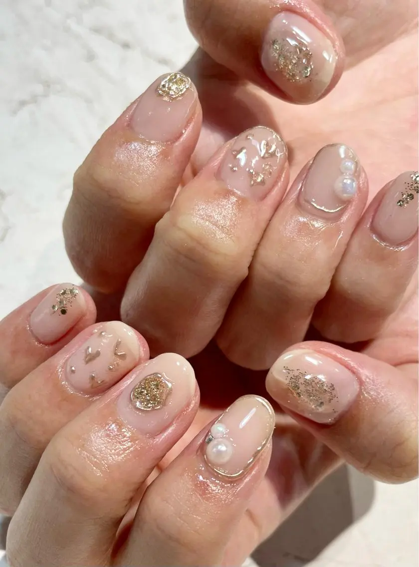 ネイル 持ち込み ニュアンスネイル ROCCO nailのネイルデザイン