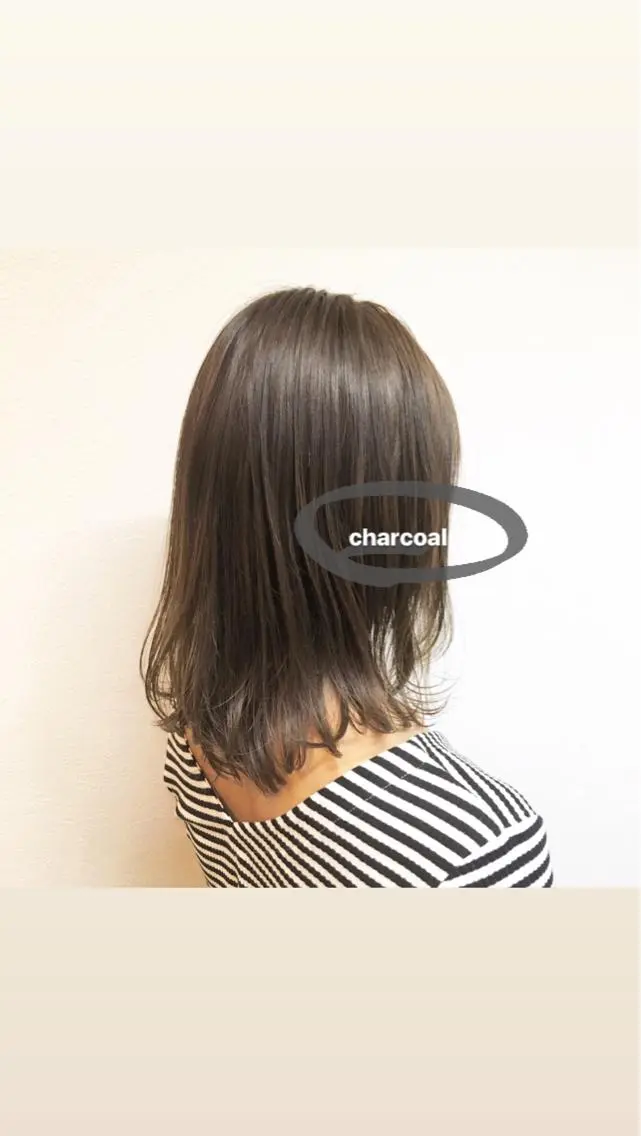 ミディアム カラー アッシュ カット ヘアカラー トリートメント 斉藤 貴也のヘアスタイル
