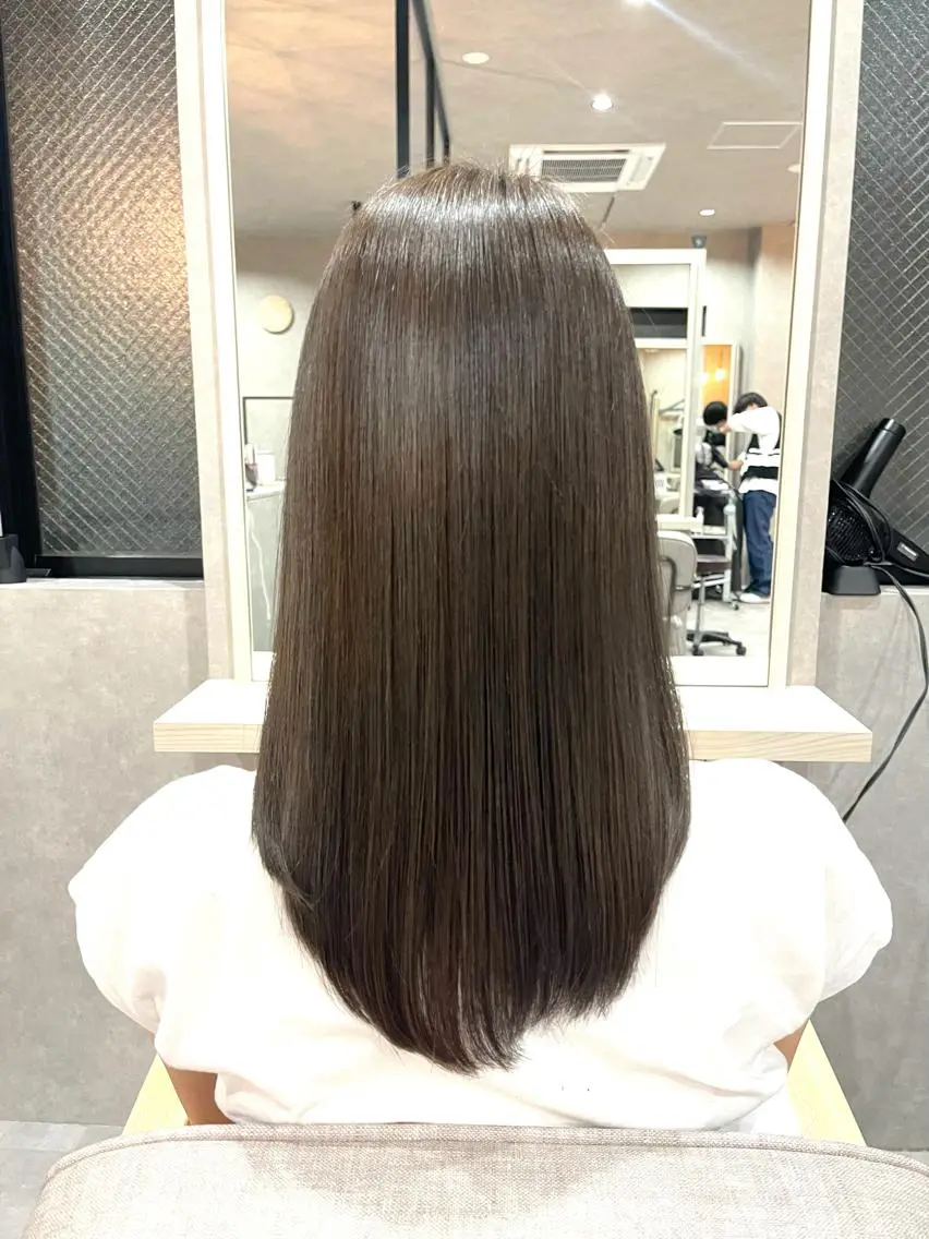 ミディアム カット ヘアカラー トリートメント 一ノ瀬 暁のヘアスタイル