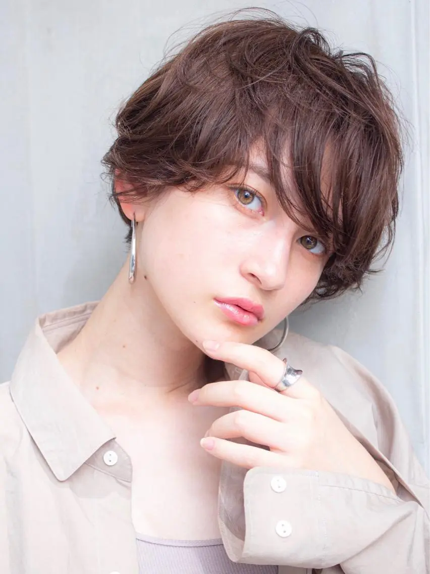 ショート カラー カット ヘアカラー トリートメント 🉐レイヤー/塩見 弘樹🉐渋谷のヘアスタイル
