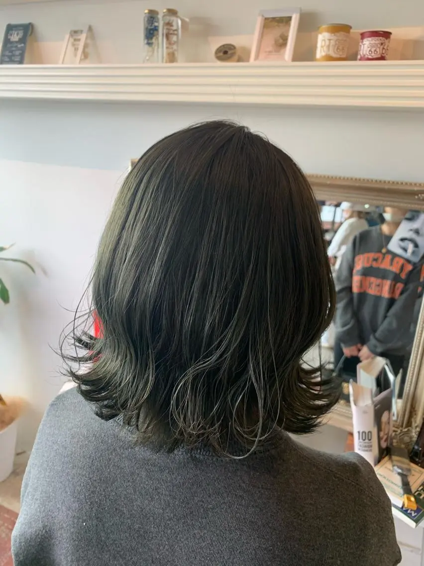 ミディアム ヘアカラー トリートメント ヘッドスパ ヘアセット 大宮/山口 竣也のヘアスタイル