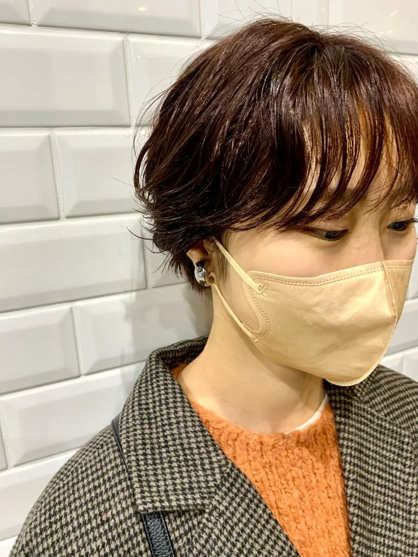ショート カラー パーマ appiis 柳田葵　横浜のヘアスタイル