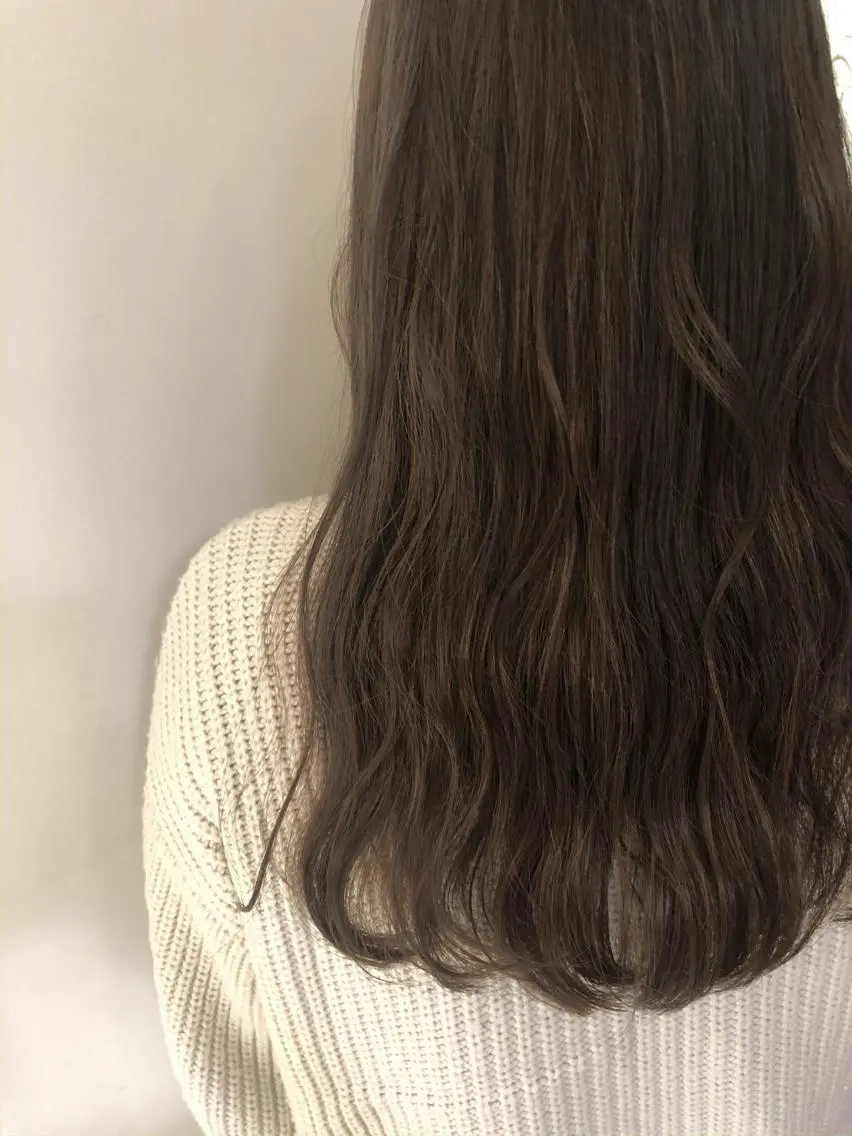 セミロング カラー ブリーチ 透明感カラー ブリーチなしカラー 韓国hair ·͜· watanabeのヘアスタイル