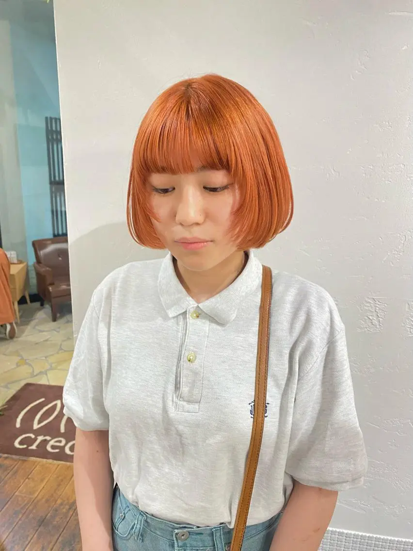 ショート 顔まわりレイヤー レイヤーカット yume🫧 ハイトーン/ブリーチのヘアスタイル