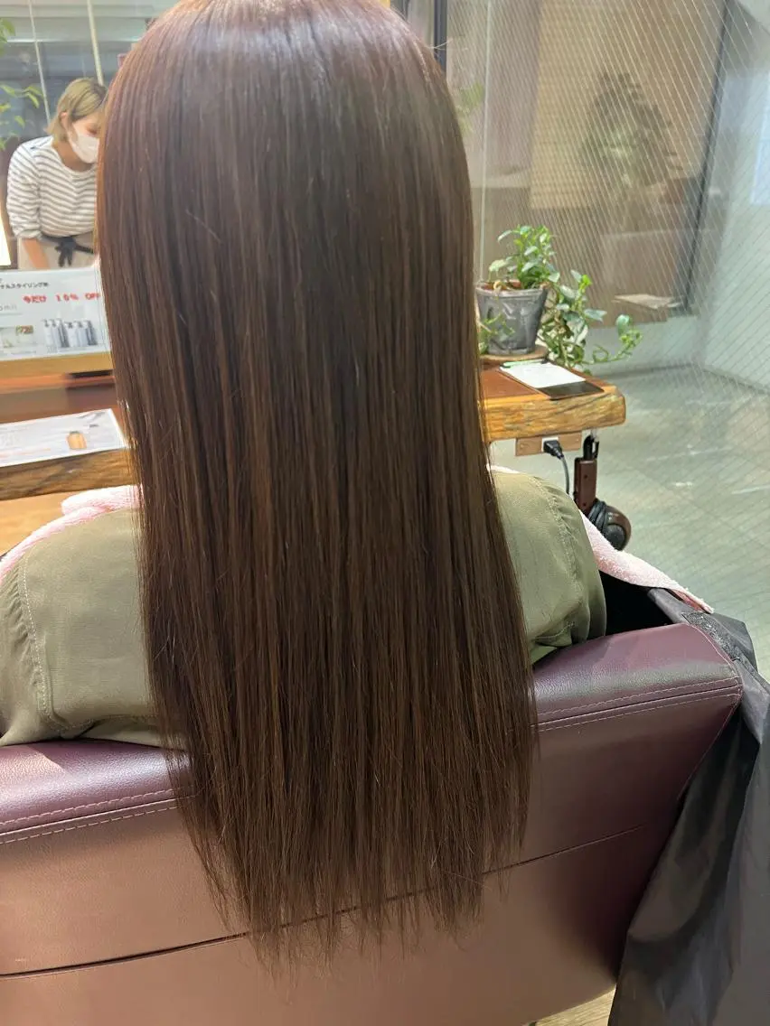 ロング カット ヘアカラー ヘッドスパ 秋山 聡子のヘアスタイル