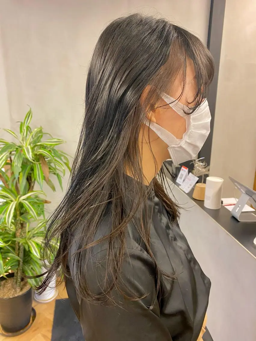 ロング デザインカラー/ボブ ブリーチカラー/ユリのヘアスタイル