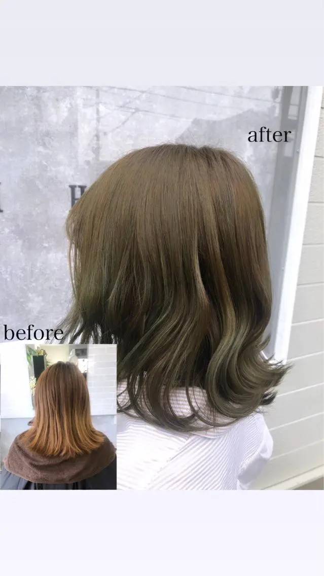ミディアム カラー ヘアカラー トリートメント 垢抜けレイヤー✂️ RYOTAのヘアスタイル