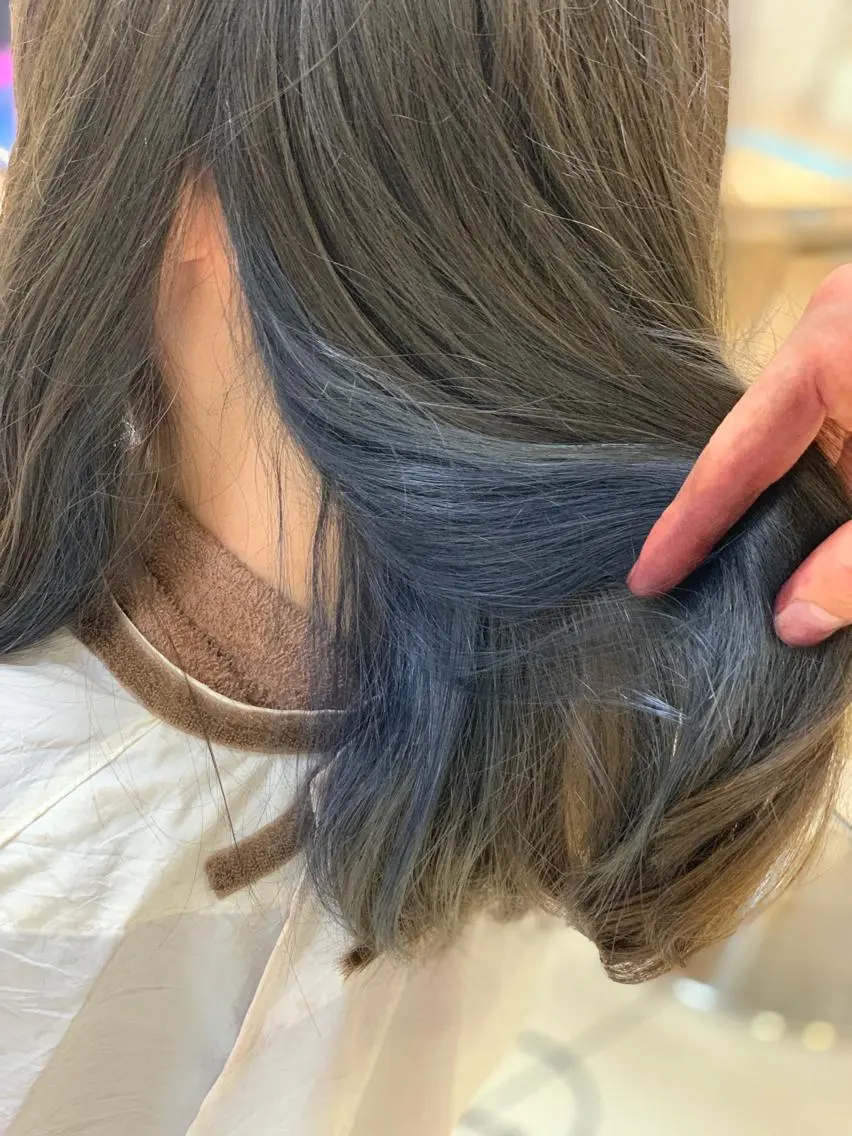 ミディアム カラー ヘアカラー トリートメント 店長 大方康暉のヘアスタイル