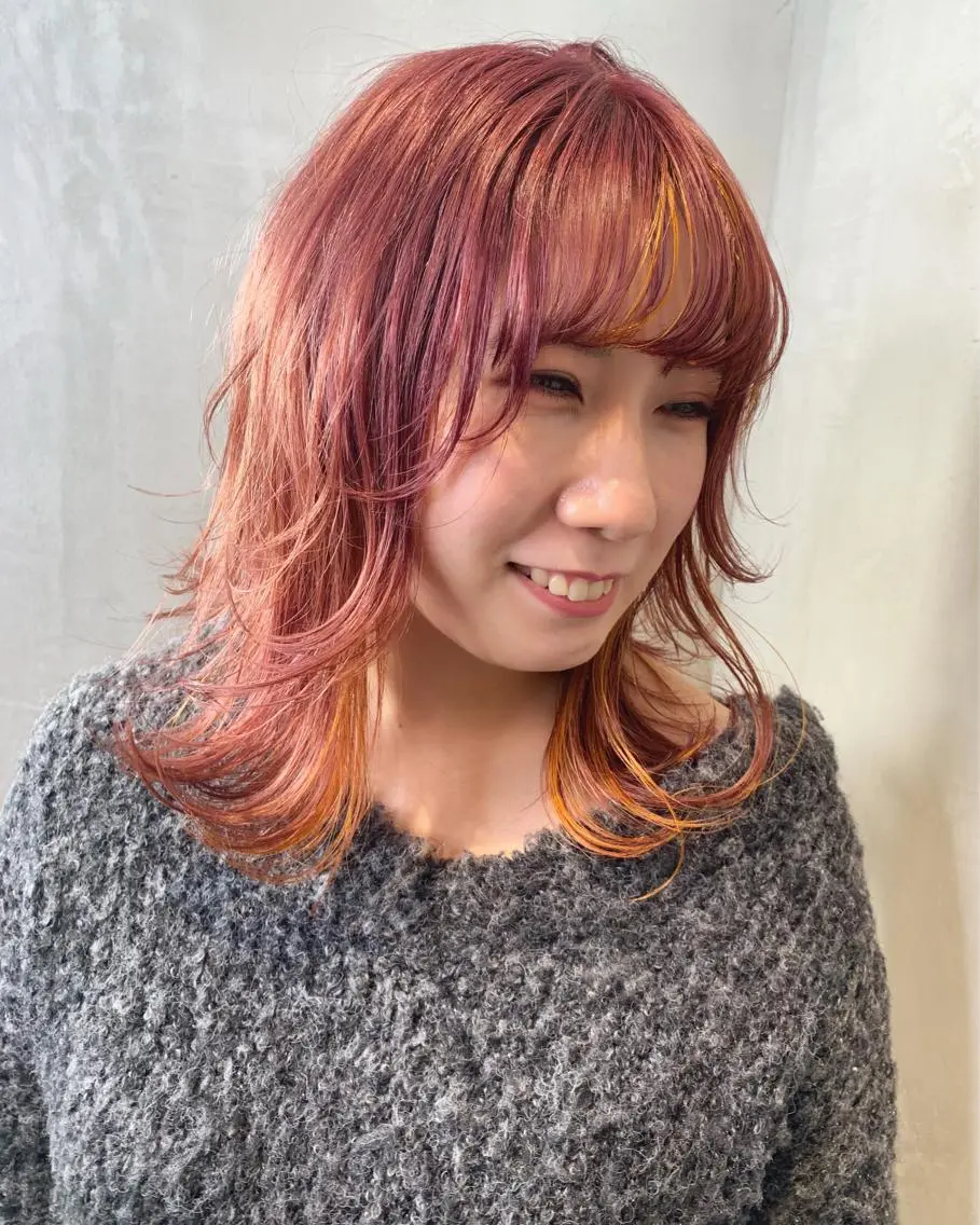 ミディアム カラー カット ヘアカラー トリートメント 優作 〜圧倒的信頼〜のヘアスタイル