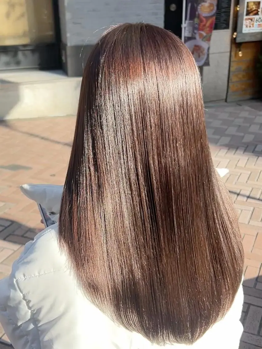 ロング カット ヘアカラー トリートメント 新宿×髪質改善カラー 美髪/艶髪/岩重知弥のヘアスタイル