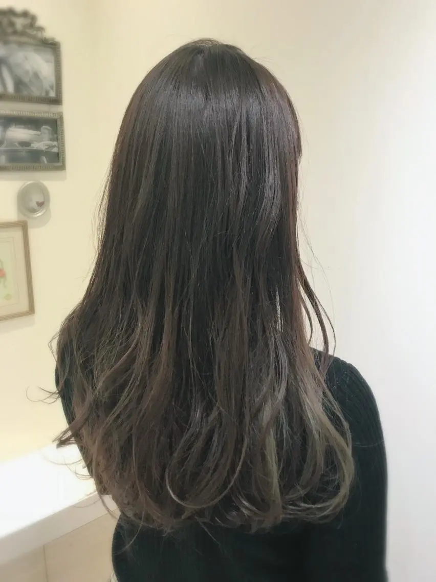 ロング ウフ 長瀬のヘアスタイル