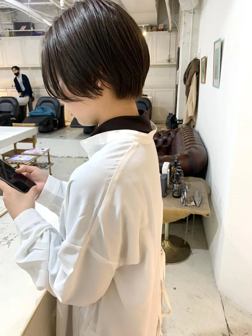 ショート カット ヘアカラー トリートメント ダブルカラー/透明感 💈JUNYA💈のヘアスタイル
