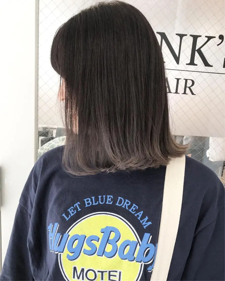 ミディアム カラー ヘアアレンジ ヘアカラー トリートメント 縮毛矯正 髪質改善寺坂雄飛💐のヘアスタイル