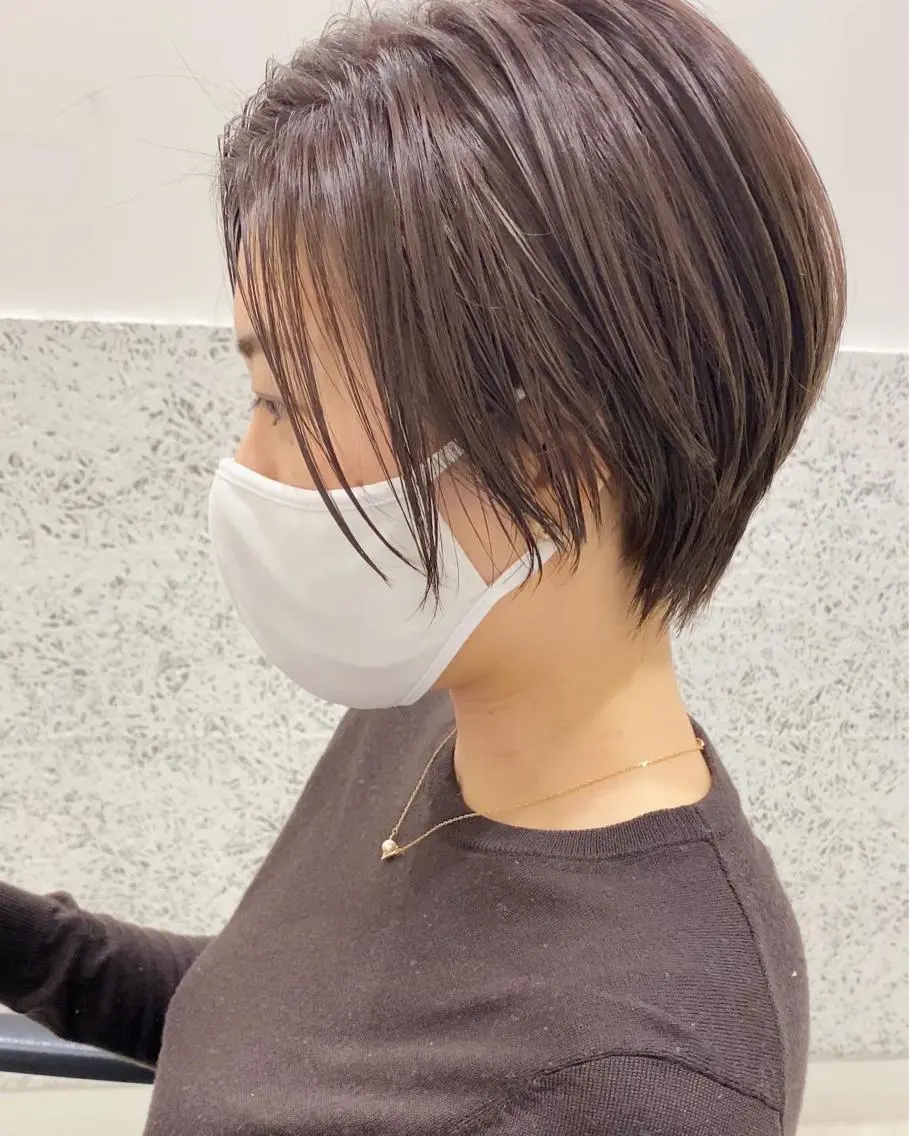 ショート ラベンダーベージュ ハイライト 【代表】田川 祐也のヘアスタイル