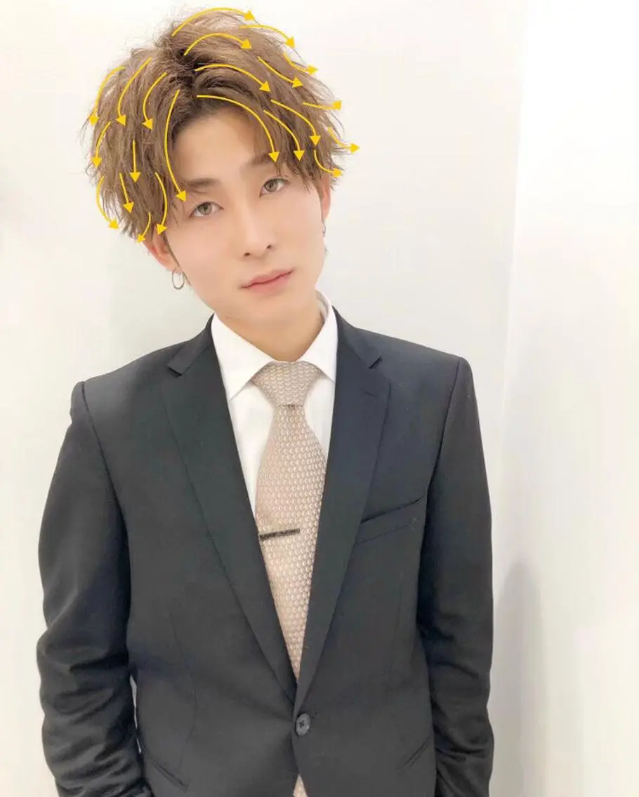 ミディアム カラー パーマ ヘアアレンジ メンズ メンズ特化美容師 aiの眉毛・アイブロウイメージ