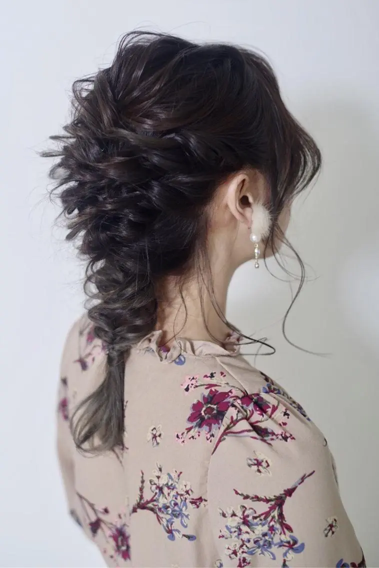 ミディアム カラー ヘアアレンジ ✨🌿大人可愛い愛さ れhair🌿✨松本のヘアスタイル