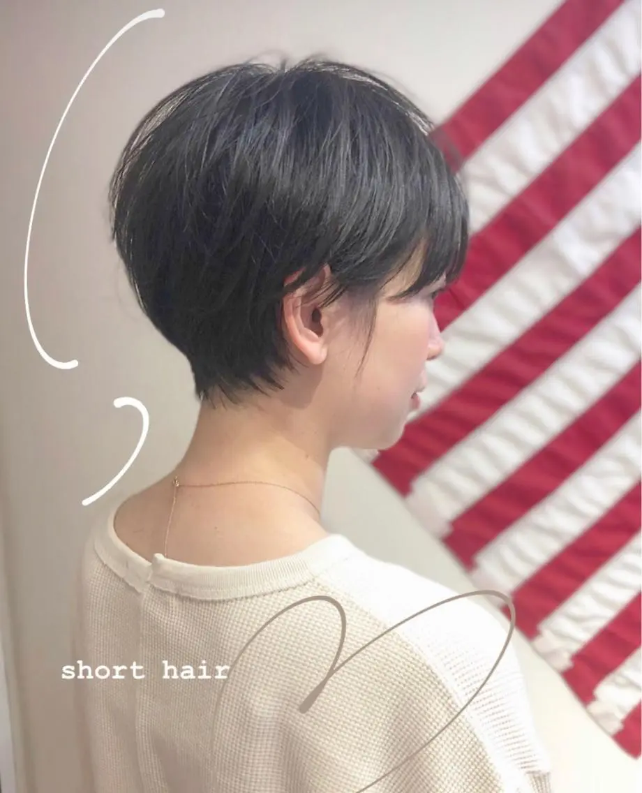 ショート 丸みショート ショートヘア 佐藤 奈佳子 サトウ ナカコのヘアスタイル