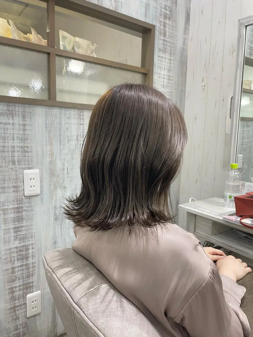 ミディアム ネモトメイナ🌿 今月末で退職しますのヘアスタイル