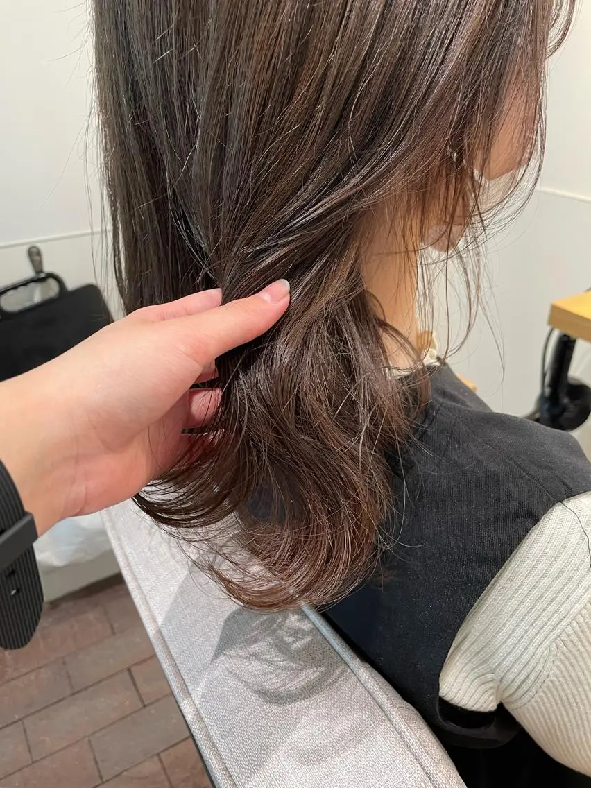 ミディアム カラー miu. ボブ/半個室サロンのヘアスタイル