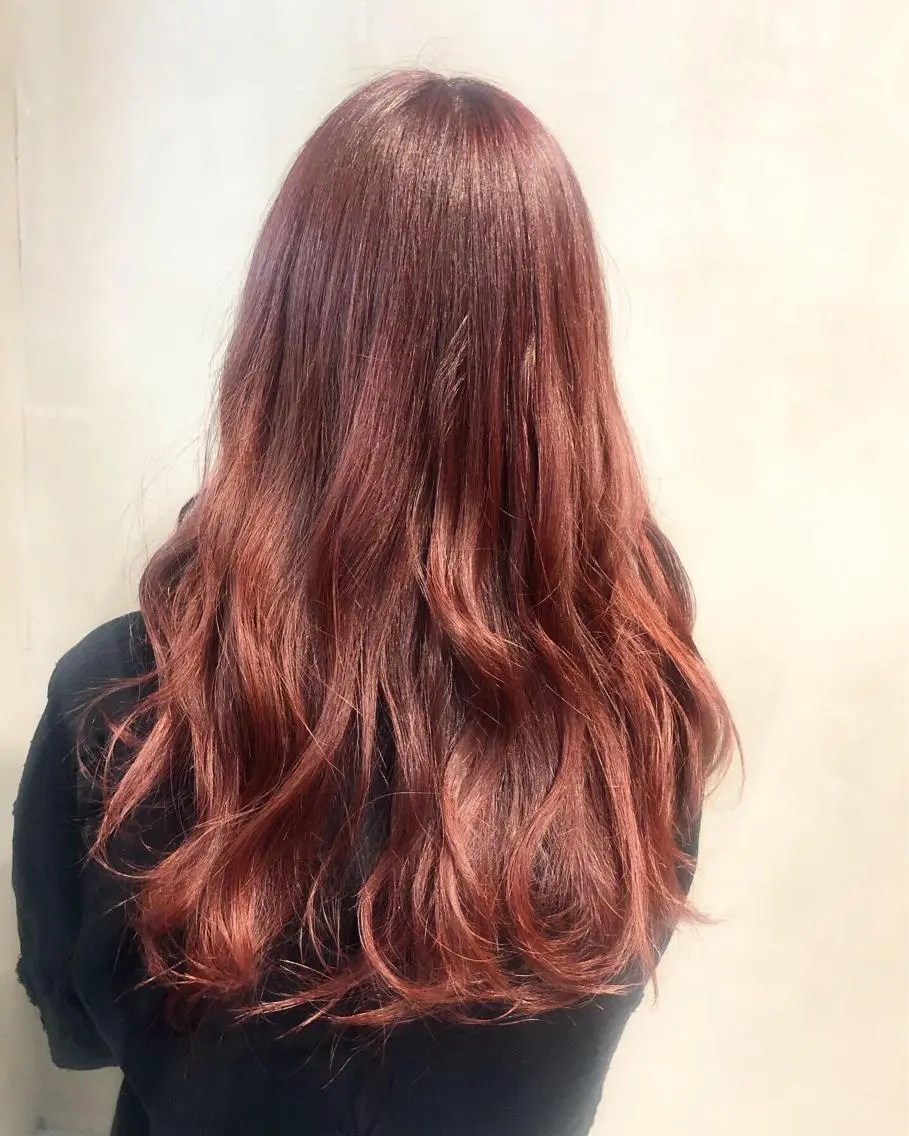 ロング カラー パーマ ヘアアレンジ ヘアカラー トリートメント ヘアセット TOKI /透明感/原宿のヘアスタイル