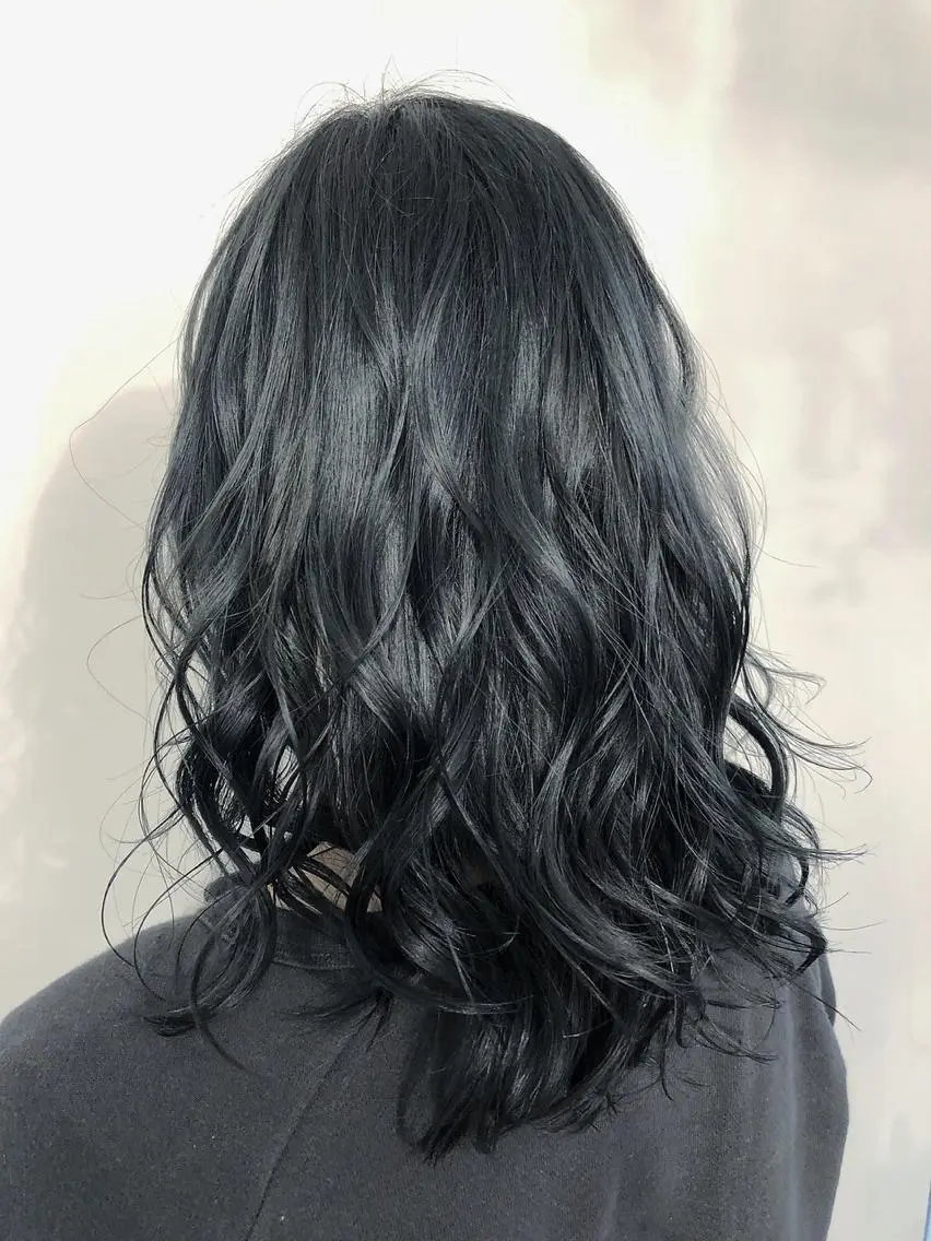 ロング カラー パーマ ヘアアレンジ メンズパーマの巨匠 鈴木純のヘアスタイル