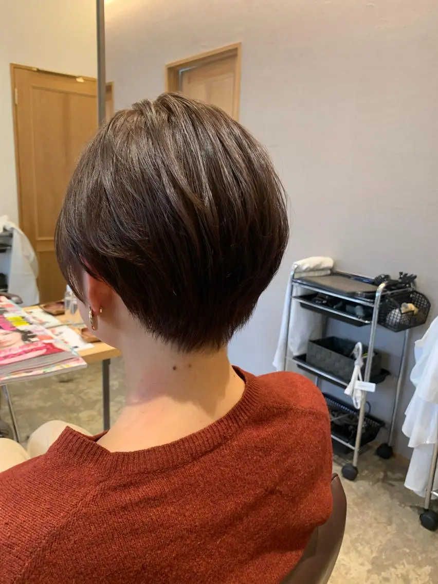 ショート 丸みショート ショートヘア 藤井 夕佳のヘアスタイル