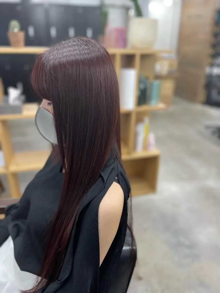 ロング カット ヘアカラー トリートメント MICO hairのヘアスタイル