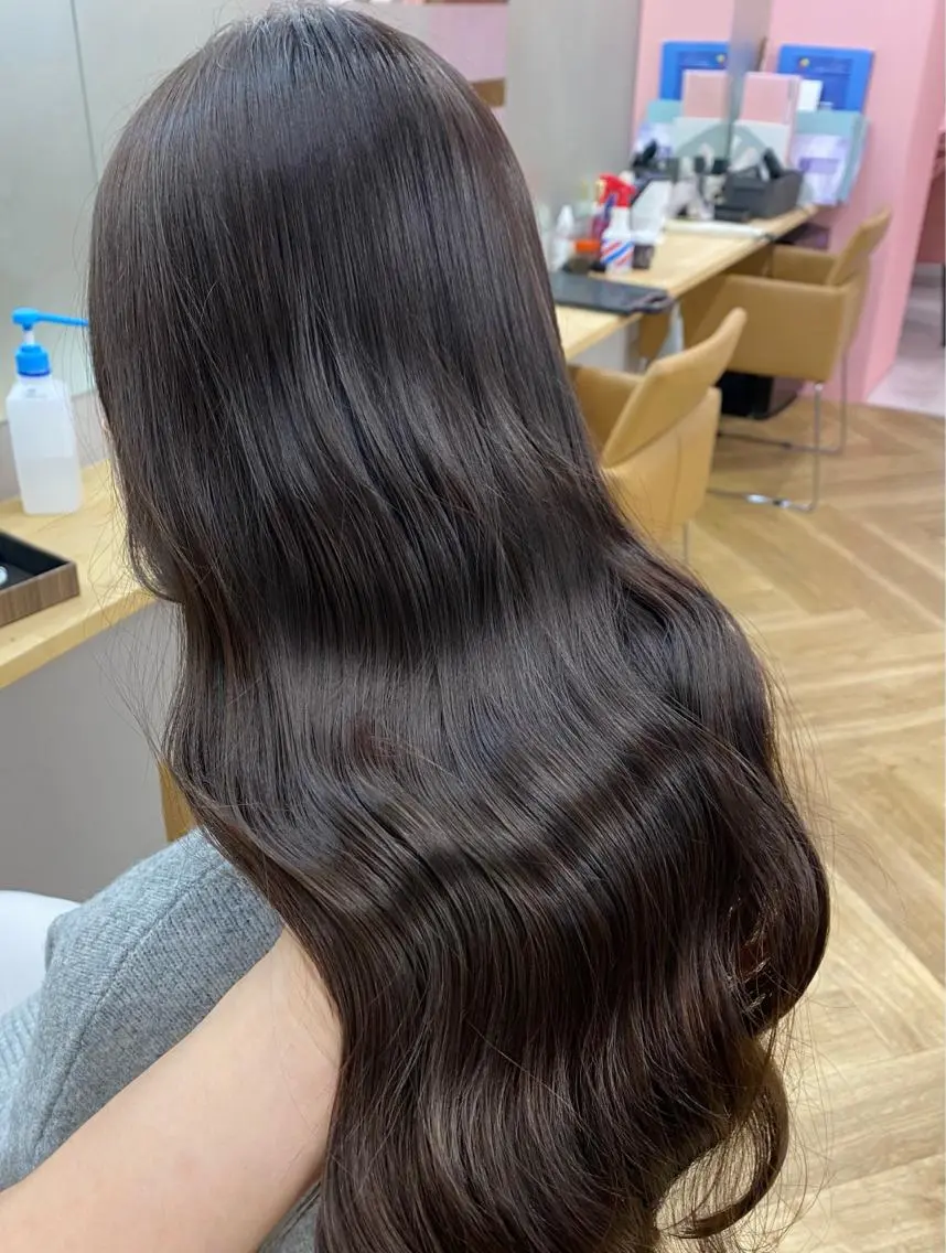 ロング トリートメント カット ヘアカラー トリートメント ヘアセット プル艶職人/ にしものヘアスタイル