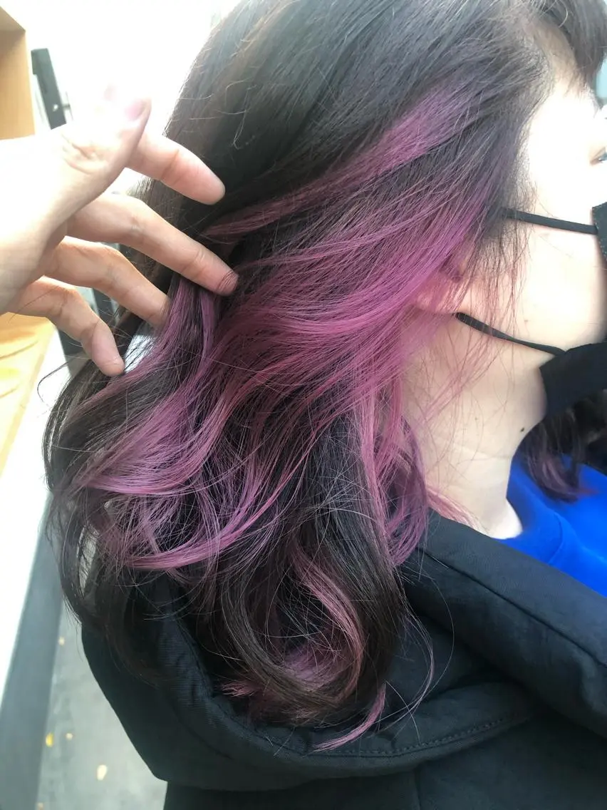 ミディアム カラー アッシュ バレイヤージュ ミストバング ベージュカラー ブリーチ カット ヘアカラー トリートメント 原宿サロン代表 デザインカラー伊藤卓のヘアスタイル