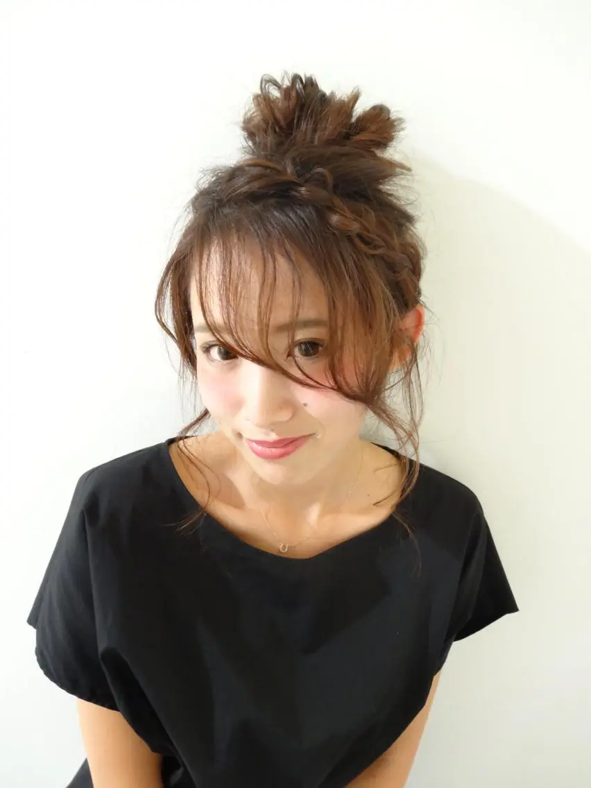 セミロング ヘアアレンジ _WHITE高槻店 yusukeのヘアスタイル